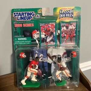 NEW 1998 STARTING LINEUP CLASSIC DOUBLES NFL MARCUS ALLEN MIKE GARRETT KC CHIEFS
